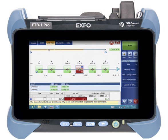 EXFO FTBx-720C - Máy đo phản xạ miền thời gian quang OTDR trong hệ thống mạng LAN WAN 1