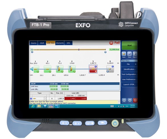 EXFO FTBx-735C - Máy đo phản xạ miền thời gian quang OTDR đo mạng Metro PON FTTx MDU 1